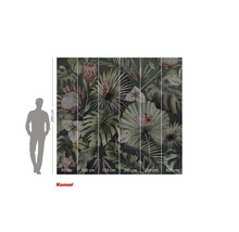 Komar fotobehang met tropische planten en afmetingen
