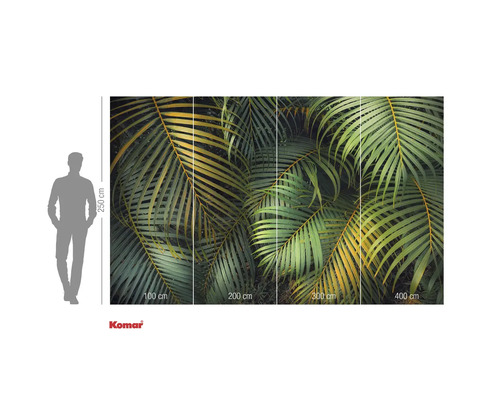 Fotobehang met een motief van palmbladeren