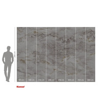 Fotobehang met Japans landschap en maataanduidingen