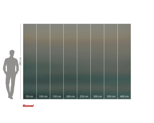 Komar fotobehang met maatindicaties