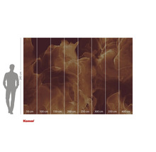 Behang met abstract patroon en maataanduidingen