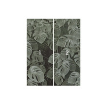 Tweedelige deurbehangset met plantmotieven