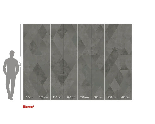 Komar Logo. Fotobehang met geometrisch patroon, 280 x 400 cm.
