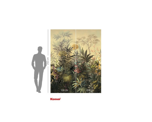 Komar fotobehang met plantenmotief, 300 cm breed en 250 cm hoog