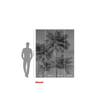 Fotobehang met palmmotief en maatvoering
