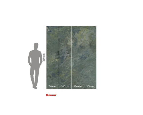 Komar fotobehang met abstract patroon en maatindicaties