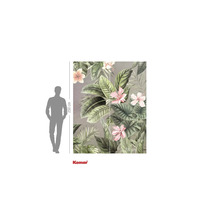 Fotobehang met tropische planten en bloemen, afmetingen 250 x 200 cm