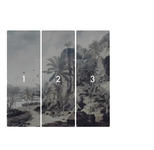 Driedelig fotobehang met landschapsmotief