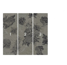 Behang met bloemmotief, driedelig