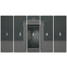 Meerdelige muurschildering met klassiek motief voor interieurdecoratie