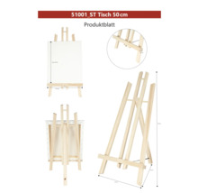 Houten tafelezel met afmetingen maximaal 44 bij 27,5 bij 2,6 bij 27 bij 50 centimeter