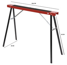 Werkbank met afmetingen 99,8 cm breed en 80 cm hoog