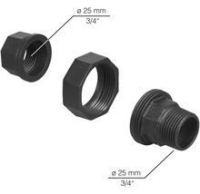 Schroefkoppelingen van nodulair gietijzer met een diameter van 25 mm en een inchdraad van 3/4
