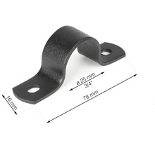 Pijpklem diameter 25 millimeter