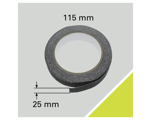Rol antislipband met de afmetingen 115 mm bij 25 mm