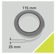 Dubbelzijdige tape, 115 mm diameter, 25 mm breed