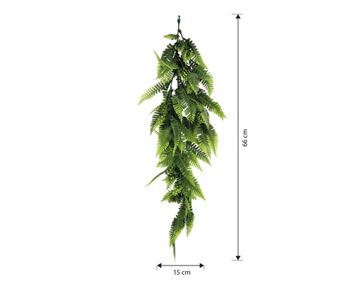 Kunstmatige varenhanger, 66 cm lang en 15 cm breed, voor decoratie