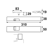 Technische tekening met maatvoering