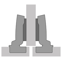 Illustratie van een hoekverbinding voor meubels