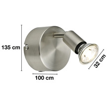 Wandlamp met afmetingen