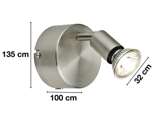 Wandlamp met afmetingen