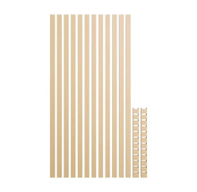 Houten latten voor een bouwproject