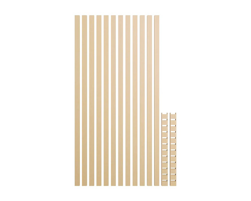 Houten latten voor een bouwproject