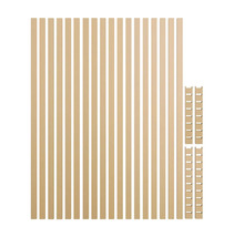 Houten latten en montageaccessoires voor interieurinrichting