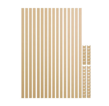 Houten platen en afstandhouders voor de bouw van een plank