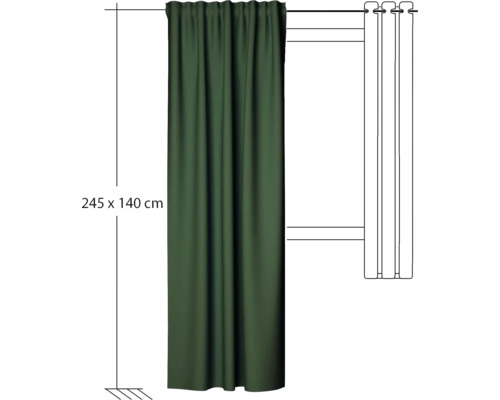 Gordijn, 245 x 140 cm