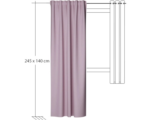Gordijn, 245 x 140 cm