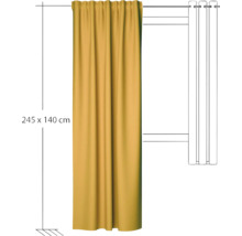Gordijn, 245 bij 140 centimeter