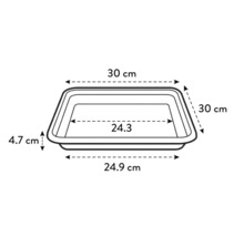 Technische tekening van een plantenschaal met maatvoering