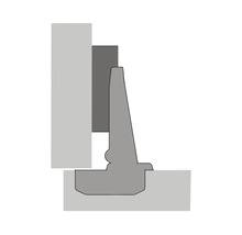 Dwarsdoorsnede van een element voor muurbevestiging in de grond