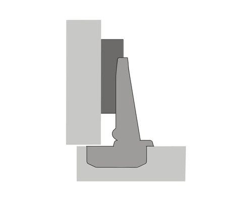 Dwarsdoorsnede van een element voor muurbevestiging in de grond