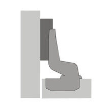 Illustratie van een muurrail voor bevestiging aan een muur