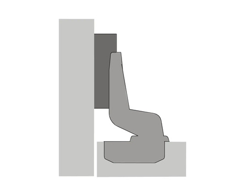 Illustratie van een muurrail voor bevestiging aan een muur