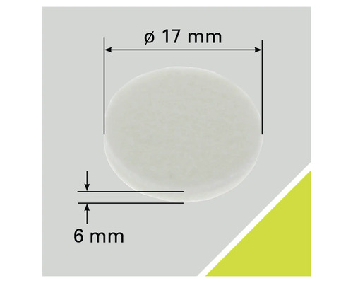 Afbeelding van een afdichtring met afmetingen van 17 millimeter diameter en 6 millimeter dikte