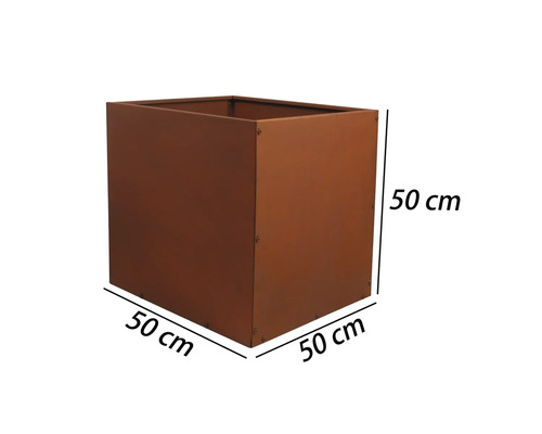 Vierkante plantenbak, 50x50x50 cm, voor buiten