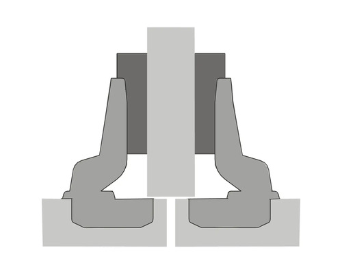 Afbeelding van een bevestigingssysteem voor een bouwelement