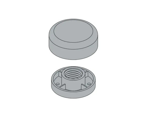 Afdekking en schroefmoer voor installatiedoeleinden