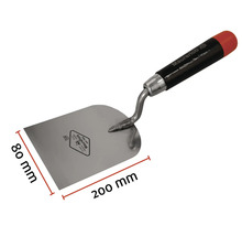 Metseltroffel met afmetingen 200 mm lengte en 80 mm breedte