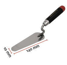 Metselspaan met een bladlengte van 140 millimeter en een bladbreedte van 10 millimeter