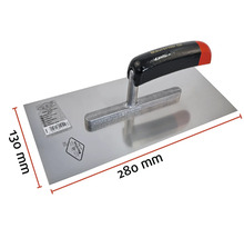 Gladde spaan met de afmetingen 280 mm x 130 mm