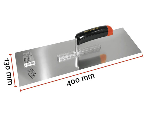 Maurerlob gladde spaan, 400 x 130 mm