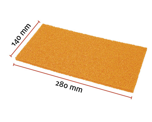 Rechthoekige schuurspons, 280 mm x 140 mm