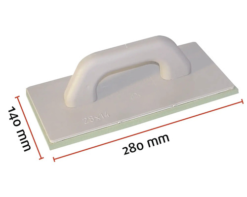 Sponsbord met afmetingen 280 mm bij 140 mm