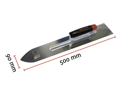 Maurerlob gladde spaans, 500 mm lang en 90 mm breed