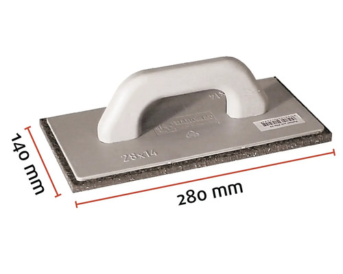 Sponsbord met afmetingen 280 bij 140 millimeter