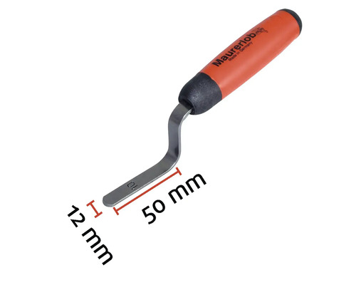 Voegwerktuig met handvat en de afmetingen 12 millimeter en 50 millimeter